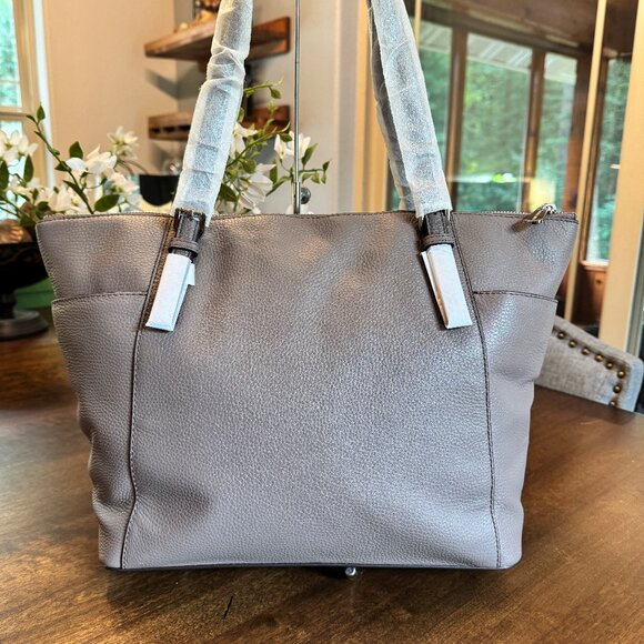 MICHAEL KORS Jet Set East West Top Zip Leather Tote - Cinder 35H6STTT9L - Picture 2 of 9